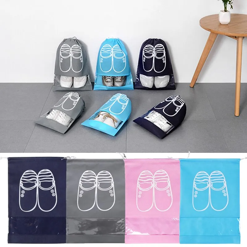 Storage Shoes Bags Portable Travel Shoes Organizer (Randon Colour)