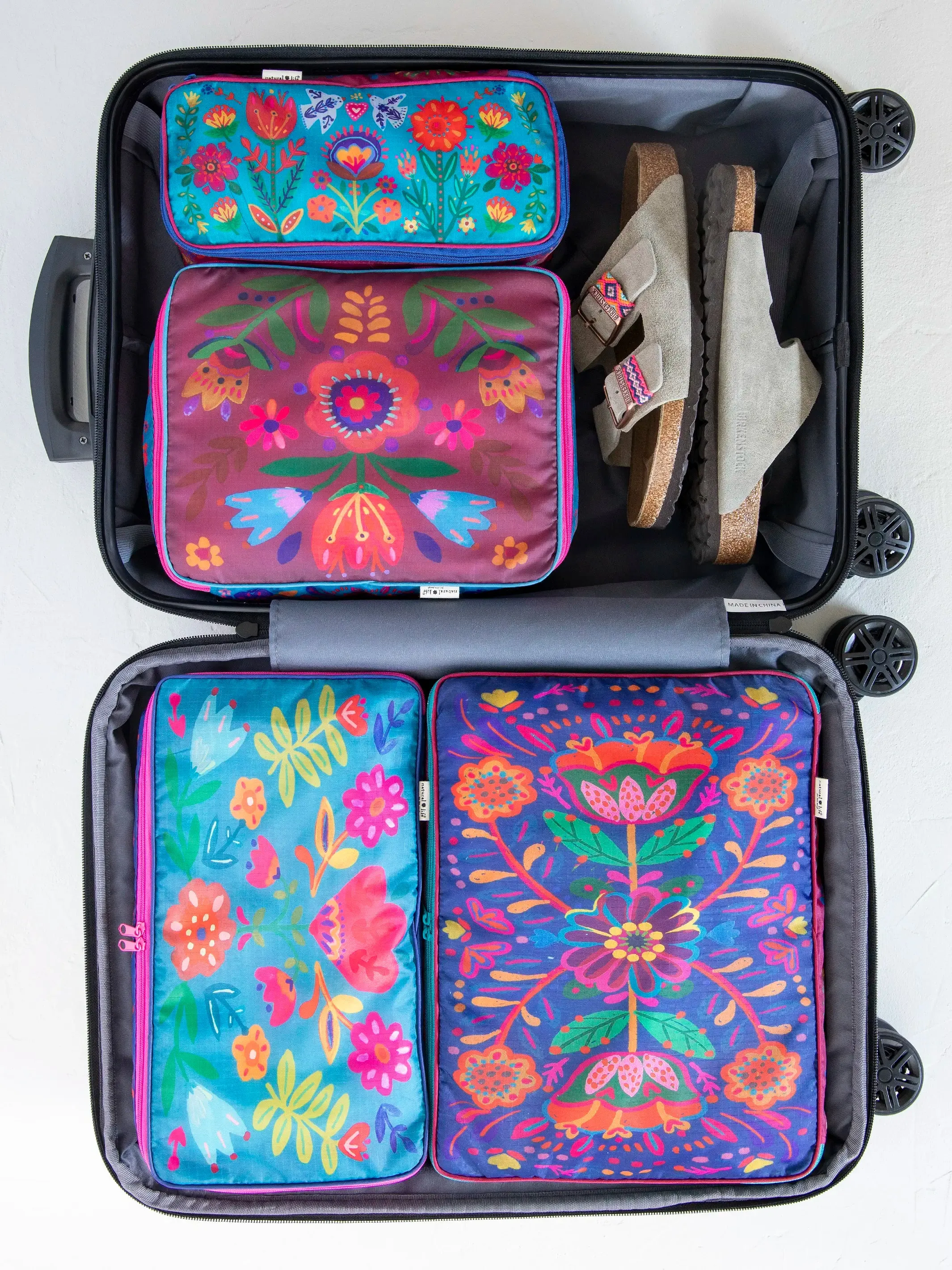 Travel Happy Carry-On Suitcase - Life Is A Canvas Love