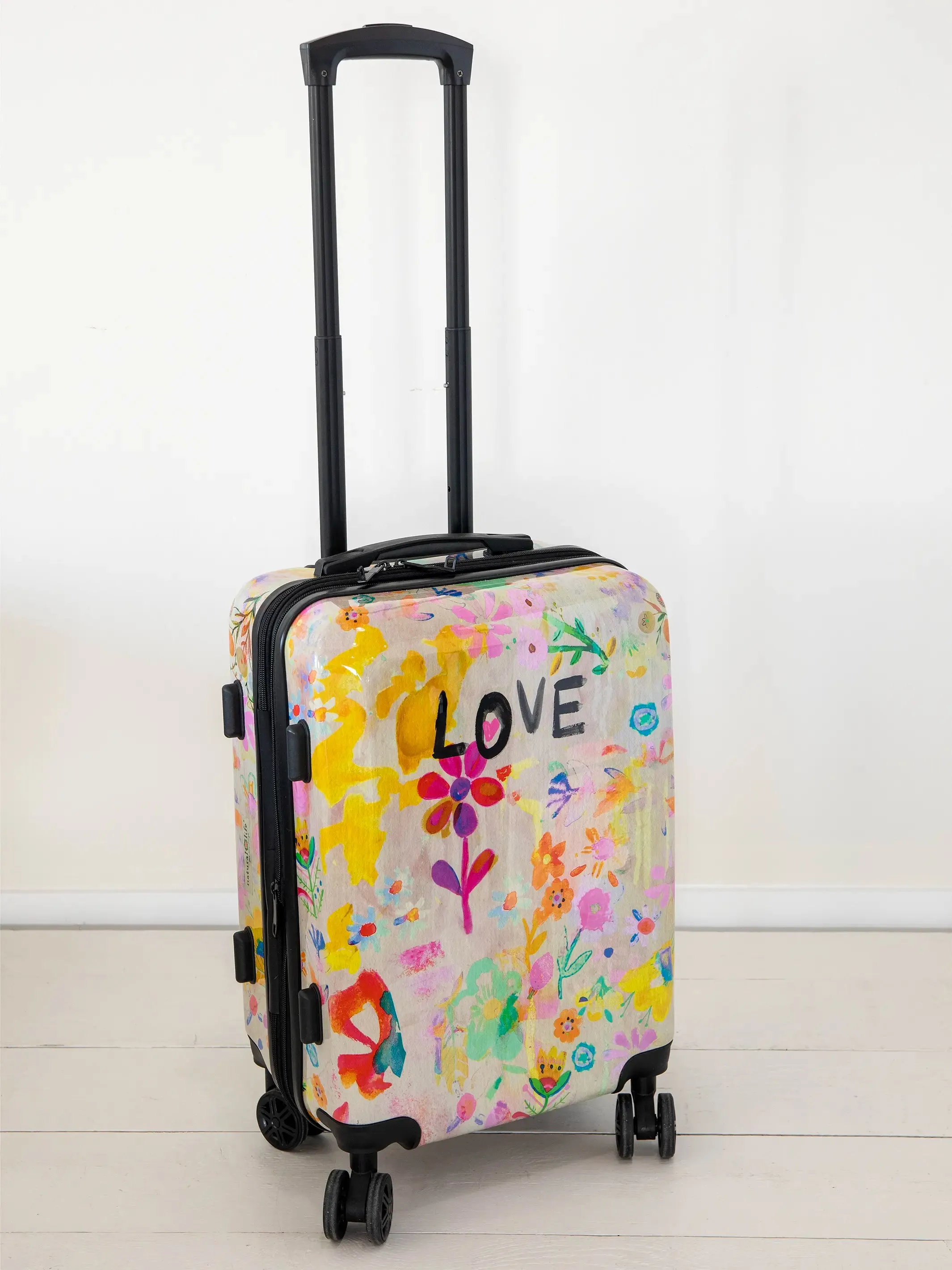 Travel Happy Carry-On Suitcase - Life Is A Canvas Love