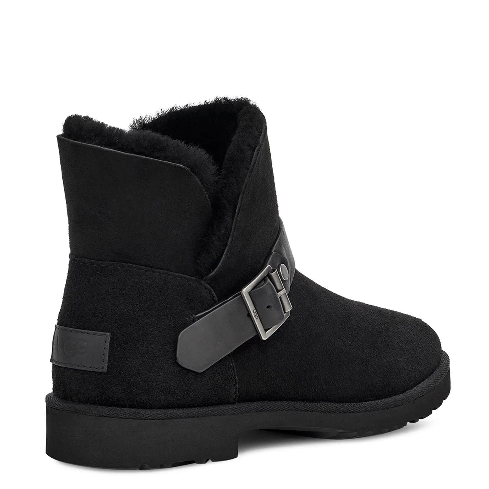 UGG Women's Romely Short Buckle Boot, Black