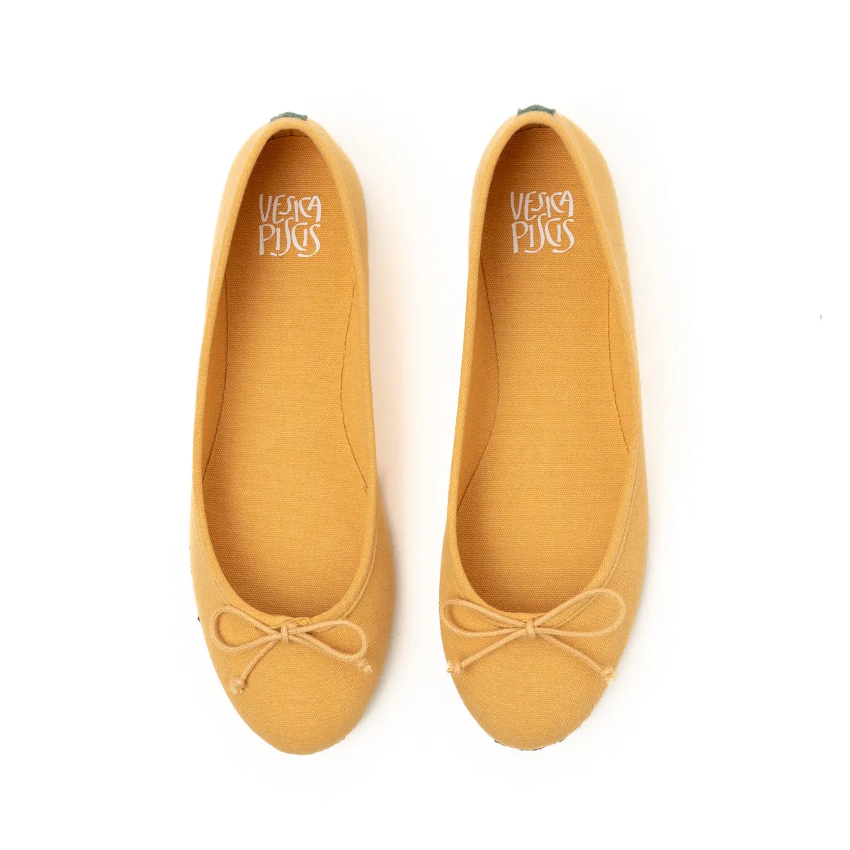 Vegan ballerina mustard ING011