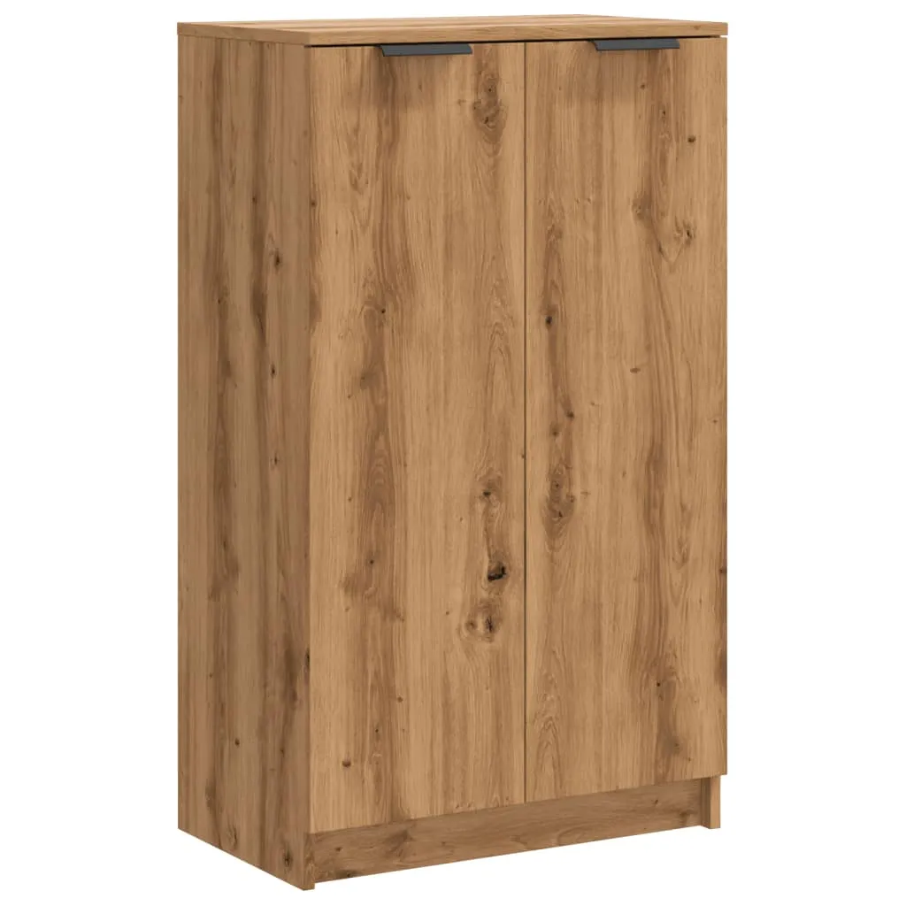 vidaXL Shoe Cabinet Artisian Oak 59x35x100.5 cm Engineered Wood