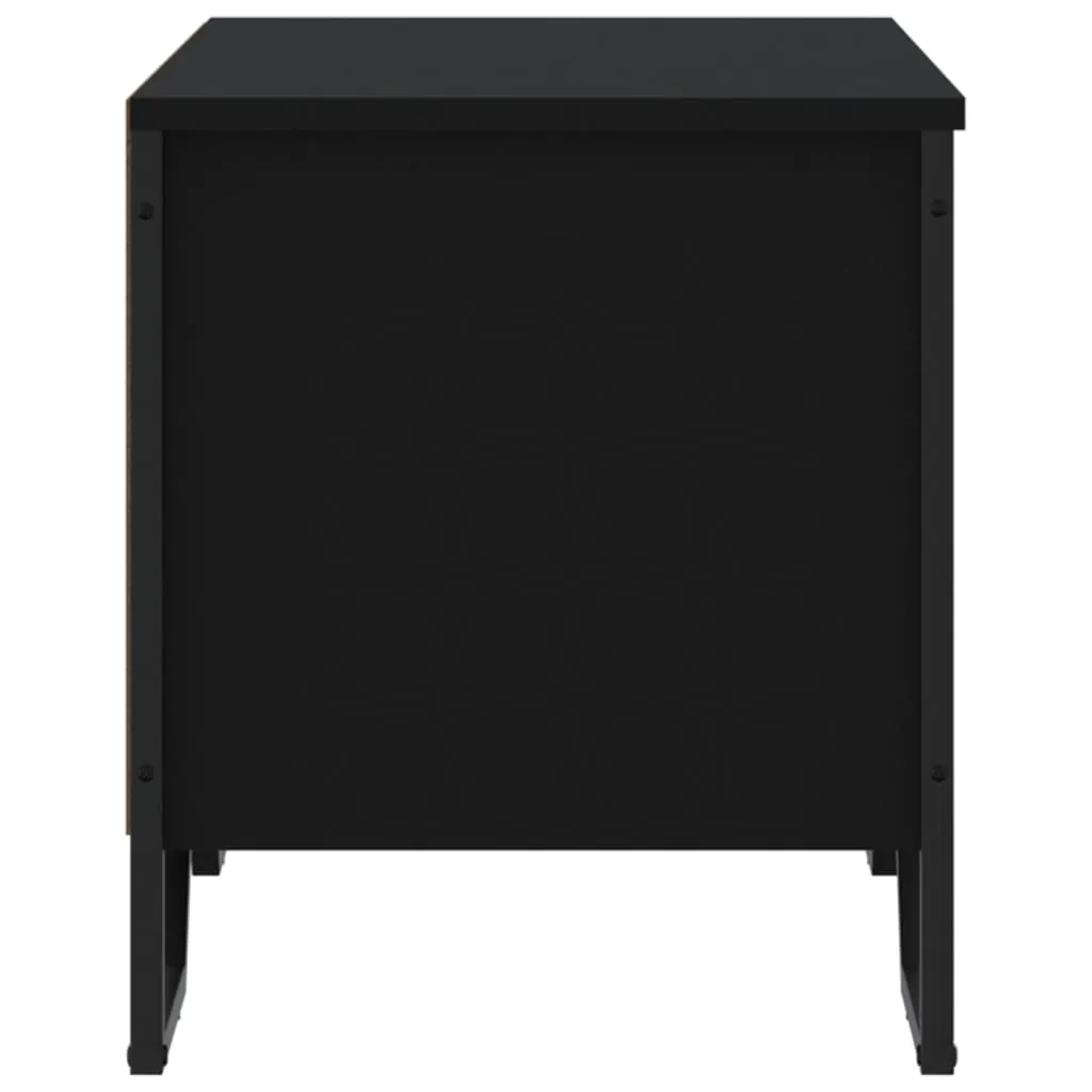 vidaXL Shoe Cabinet Black 90x38x45.5 cm Engineered Wood