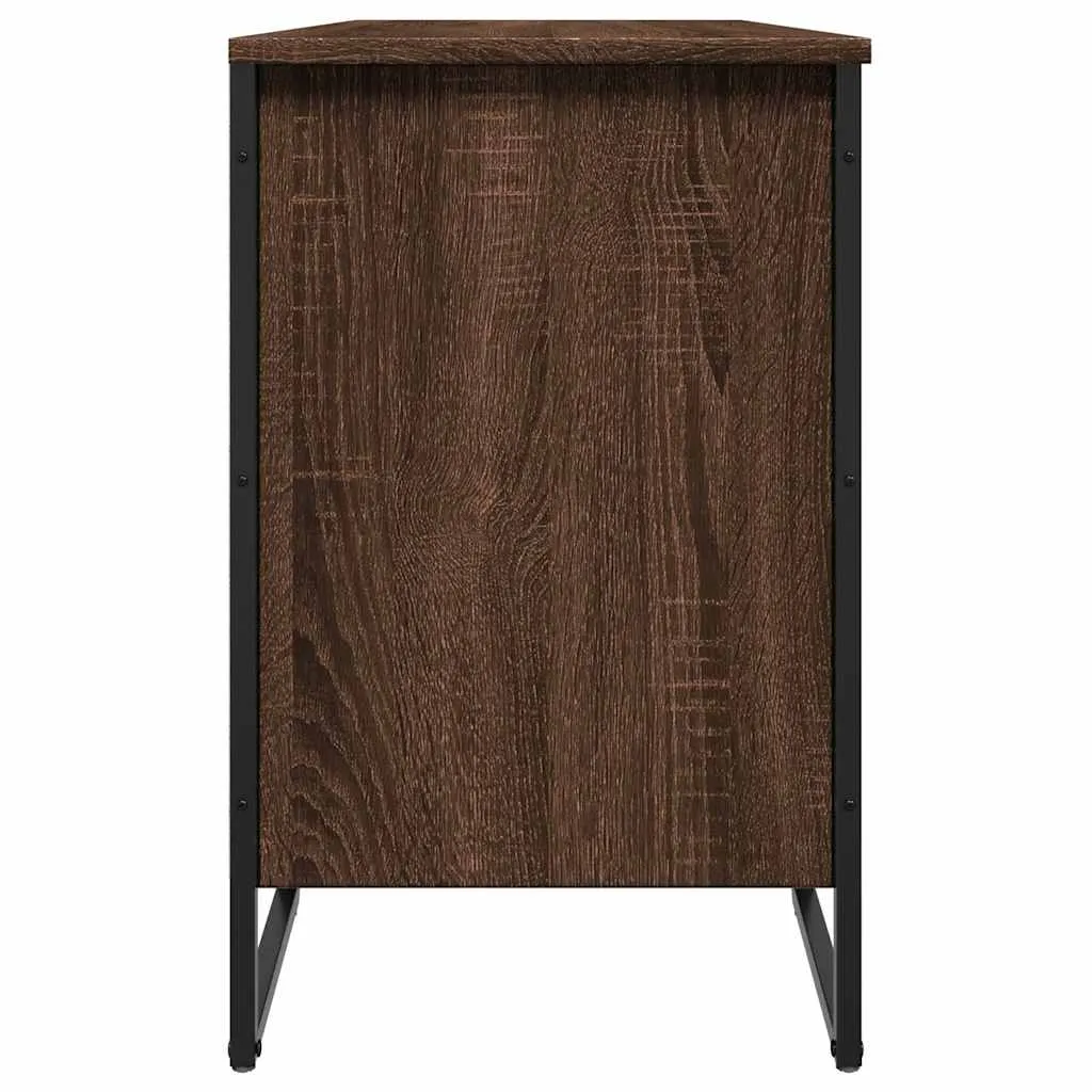 vidaXL Shoe Cabinet Brown Oak 90x38x61.5 cm Engineered Wood