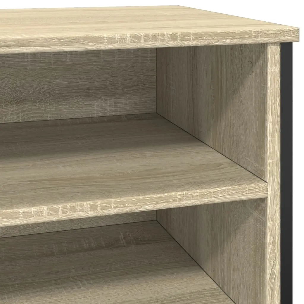 vidaXL Shoe Cabinet Sonoma Oak 80x38x78 cm Engineered Wood