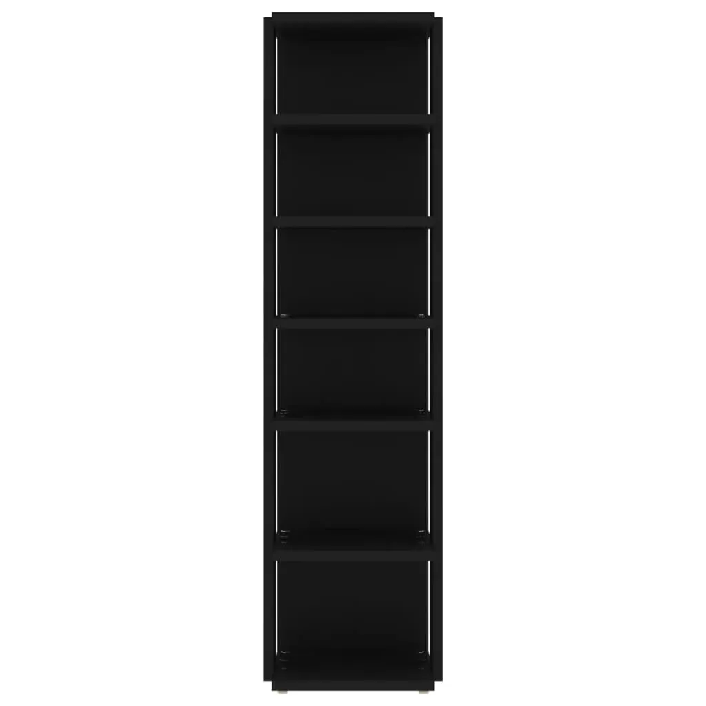 vidaXL Shoe Cabinets 2 pcs Black 27.5x27x102 cm