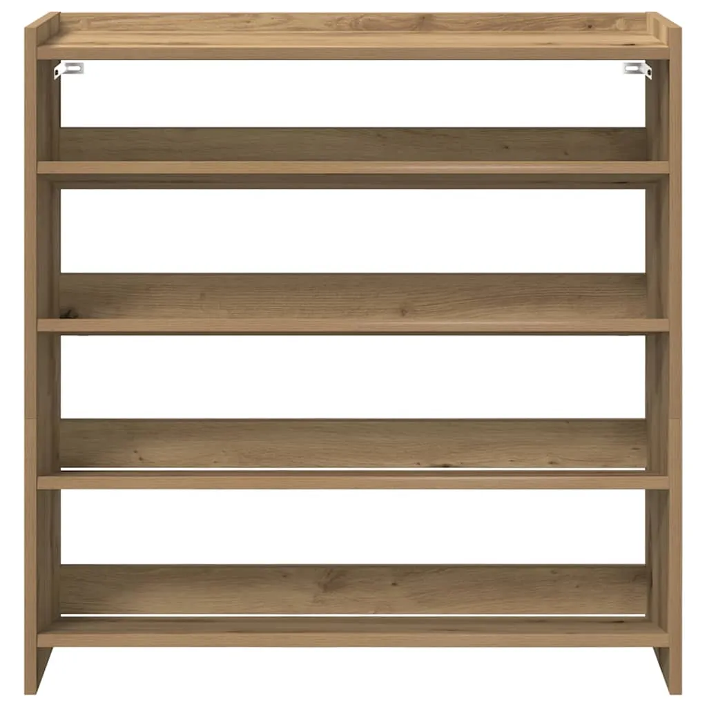 vidaXL Shoe Rack Artisan Oak 80x25x81 cm Engineered Wood