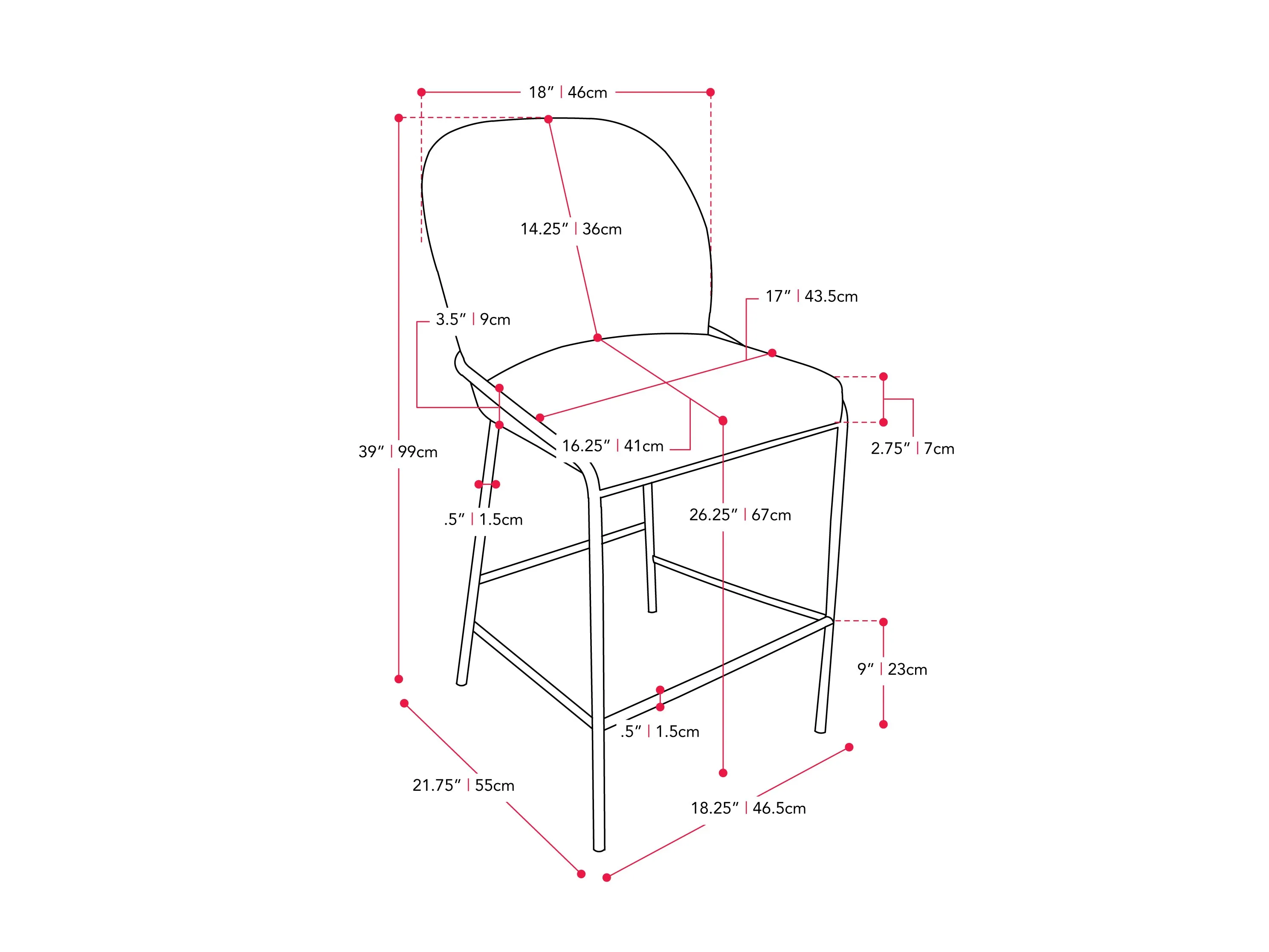 White Boucle Bar Stool