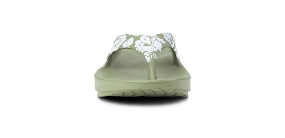 Women's Oofos OOriginal Limited Sandal Color: Sage Tropics