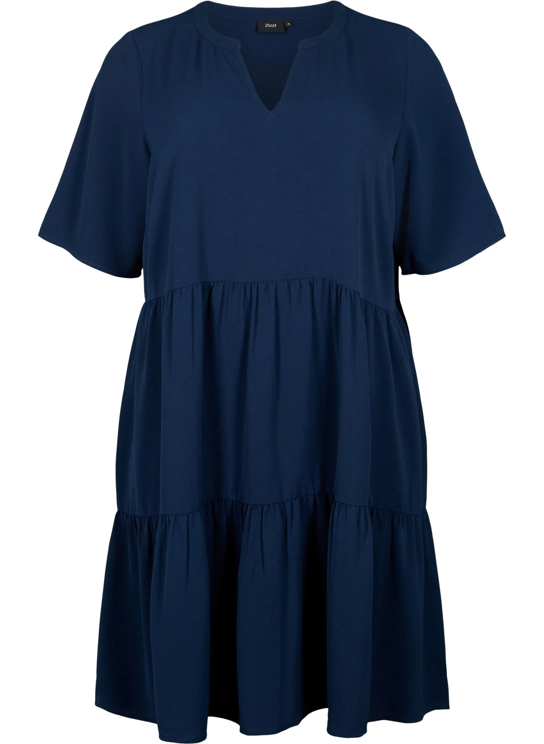 Zizzi Annie Dress in Navy